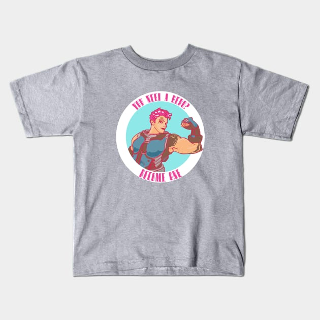 Be your own hero Kids T-Shirt by kisasunrise